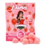 Dames 200MG THC Gummies Strawberry 600x600 1