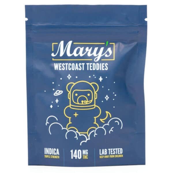 Marys Triple Strength Westcoast Teddies 140MG THC 768x768 1