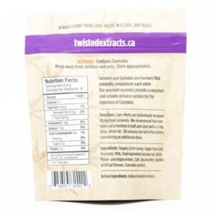 Twisted Extracts Indica Caramelts 80MG THC Back