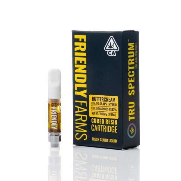 Buttercream Cured Resin Friendly Farms Cartridge