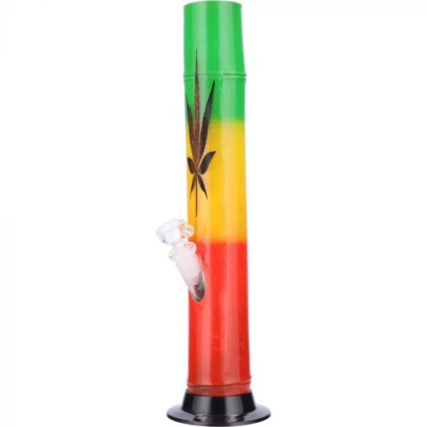 Bamboo Design Bong with Glass Bowl Downstem | 13 Inch | Phenos Dispensary