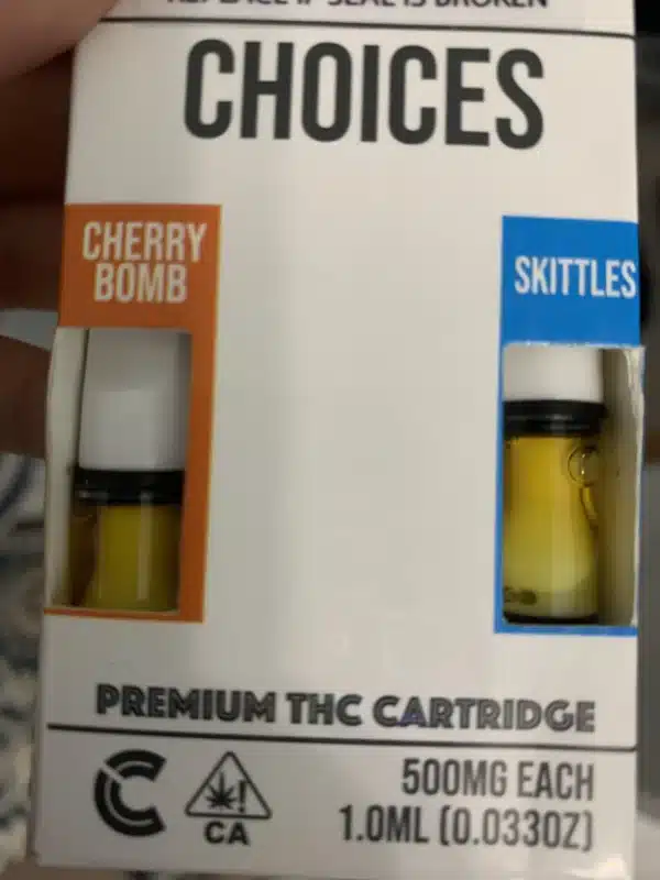 Cherry Bomb X Skittles Choices Carts | Phenos Dispensary