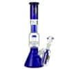 Black Leaf Beaker Ice Bong with Drum Percolator | Phenos Dispensary
