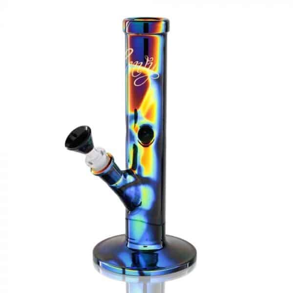 Envy Glass Dichroic Straight Tube Bong | Phenos Dispensary