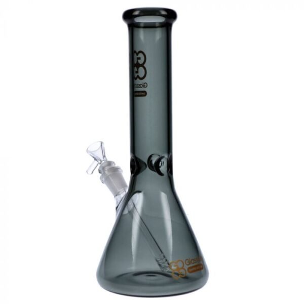 Glasscity Limited Edition Glass Beaker Ice Bong | Black | Small | Phenos Dispensary