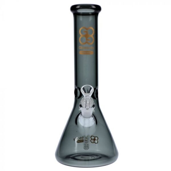 Glasscity Limited Edition Glass Beaker Ice Bong | Black | Small | Phenos Dispensary
