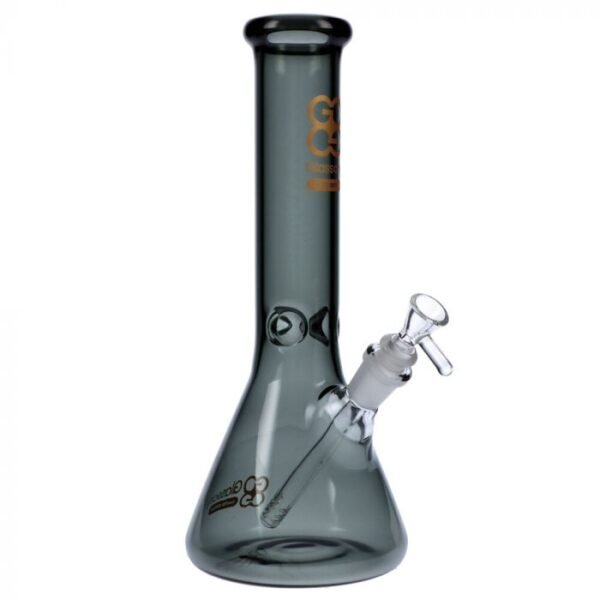 Glasscity Limited Edition Glass Beaker Ice Bong | Black | Small | Phenos Dispensary