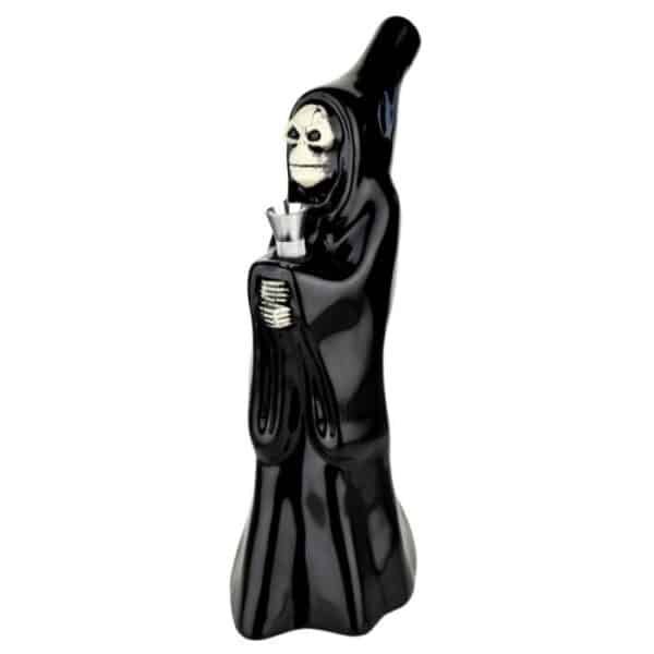 Hooded Ceramic Skeleton Cupbearer Bong | Phenos Dispensary